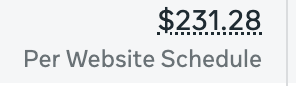 $231.28 per Website Schedule